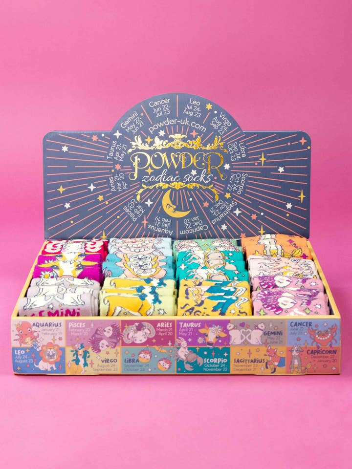 Powder Design inc - US - Wholesale Socks - Women's - Gifting Zodiac Sock Pack
