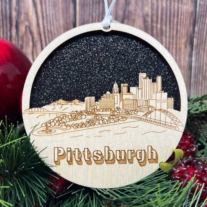 Pittsburgh Skyline - Decorazione per la vendita all'ingrosso da parte di Joseph's Workshop