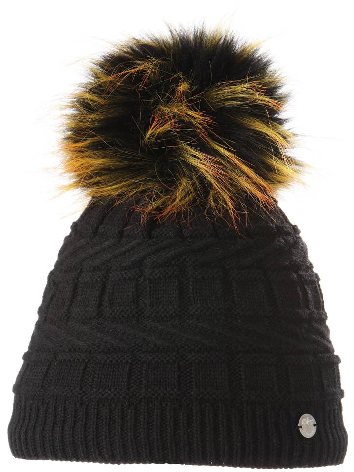 Manhattan Women's Beanie with Faux Fur Pom for wholesale by Screamer