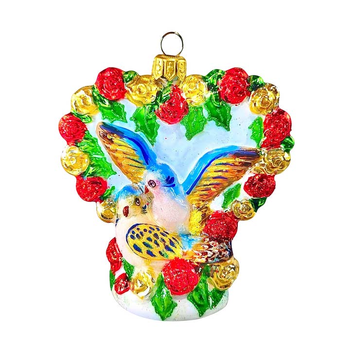 Ornement de Noël Deux Tourterelles pour la vente par The Ornament King™ He's Back! Santa's Right Hand Man!