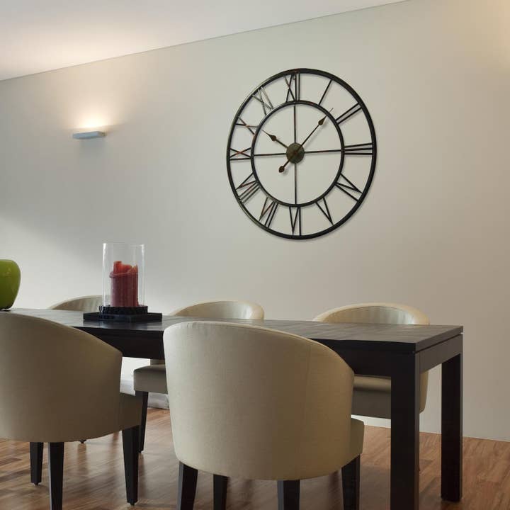 Roman No. Iron Wall Clock - 76 cm / 30 in for wholesale by Walplus