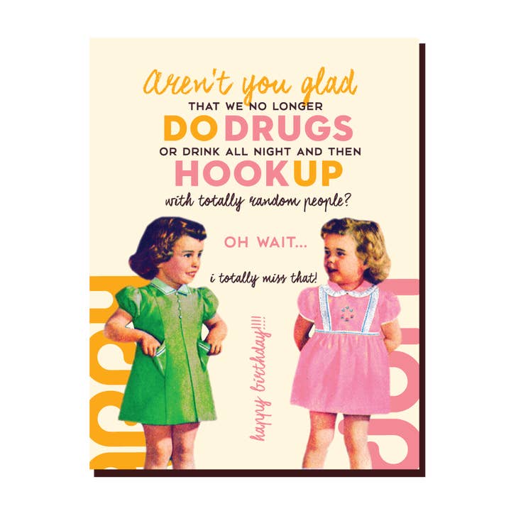 offensivedelightful - Wholesale Birthday Card - DO DRUGS! birthday card