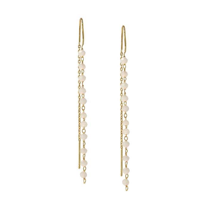 Jill Earhangers White for wholesale by Ivy