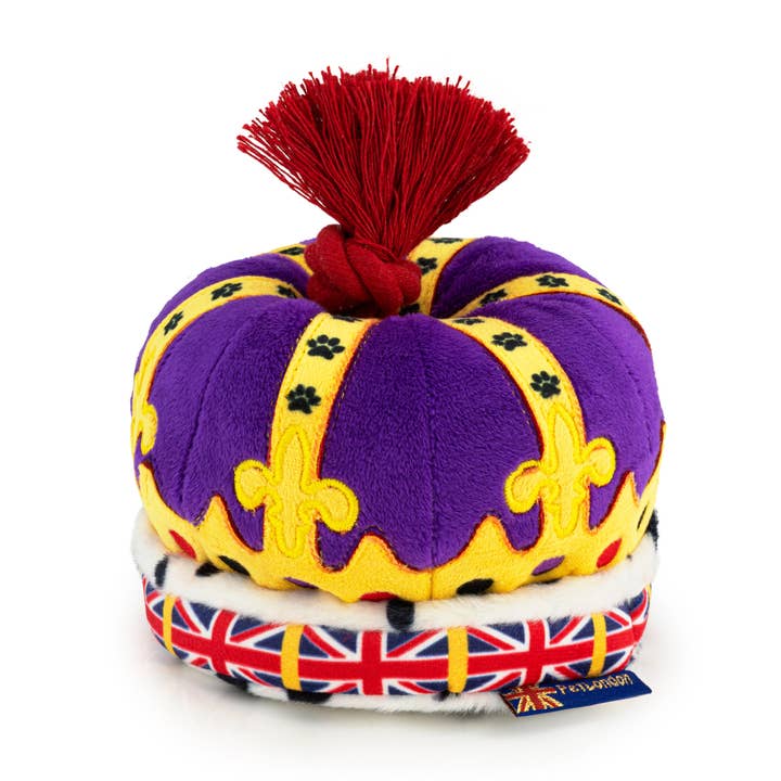 British Crown Plush & Rope Dog Toy for wholesale by PetLondon