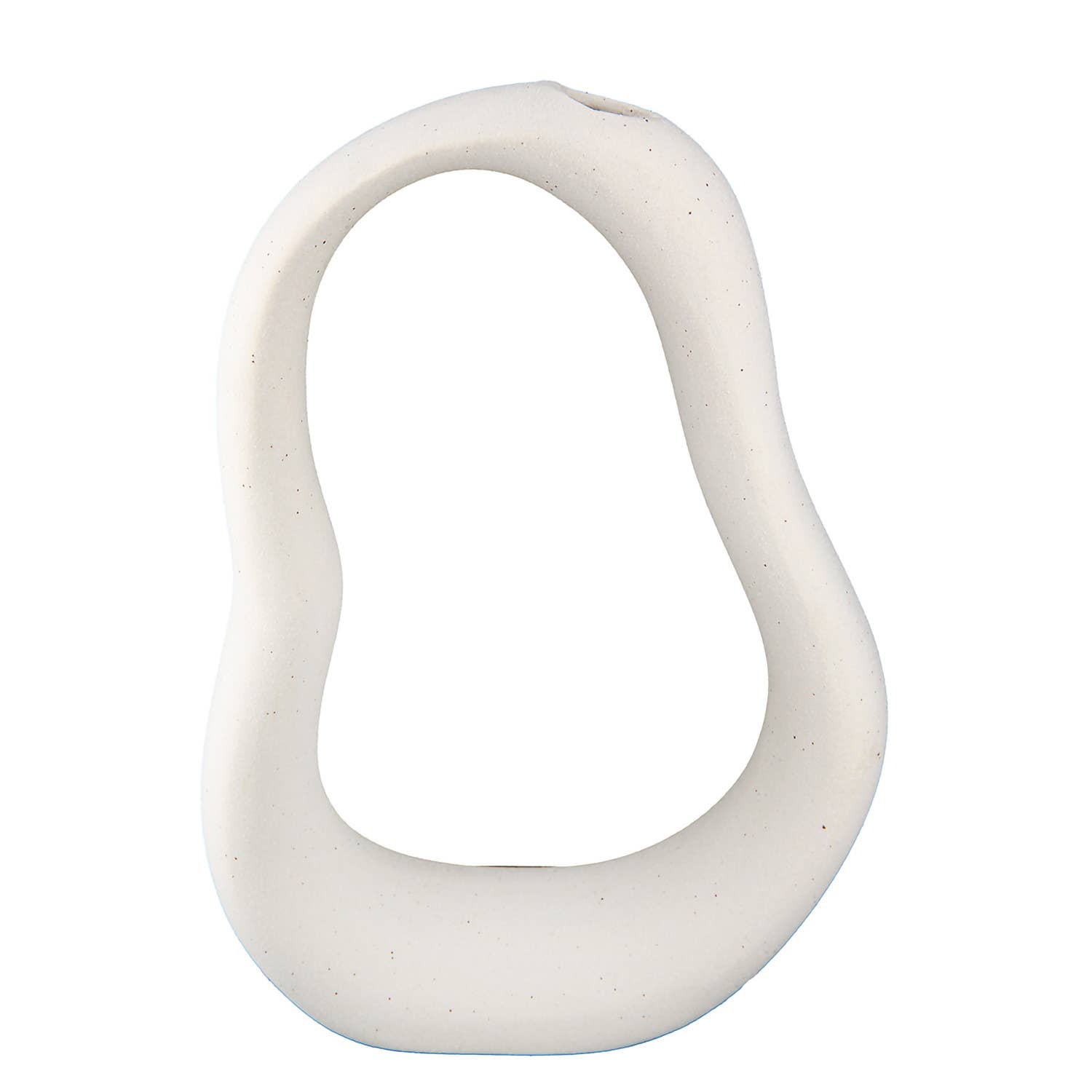 beige/hvid Organisk porcelænsvase, 2 assorterede, højde 17,5 cm for engroshandel på Faire2