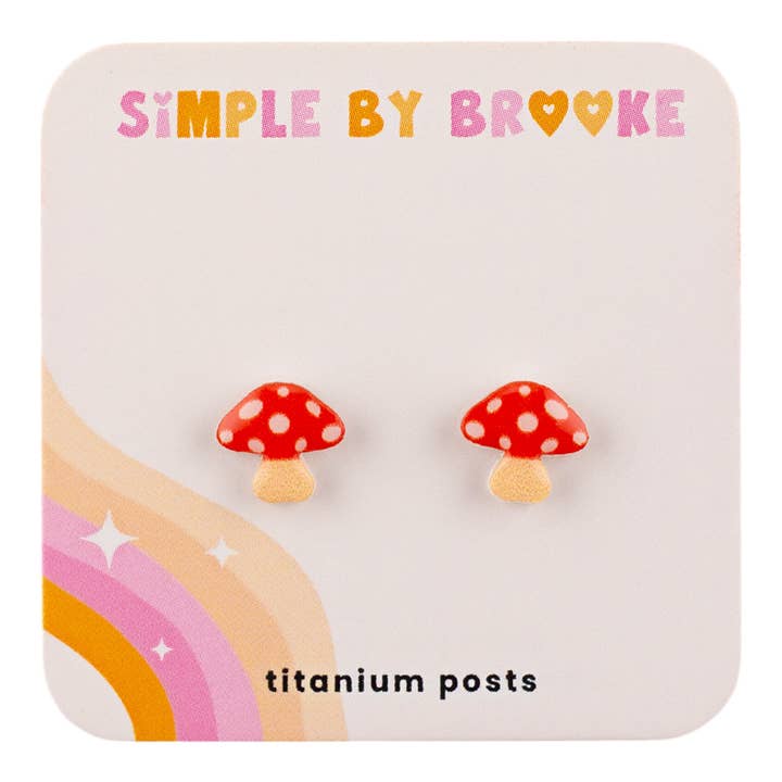 Mushroom Earrings for wholesale by SimplebyBrooke