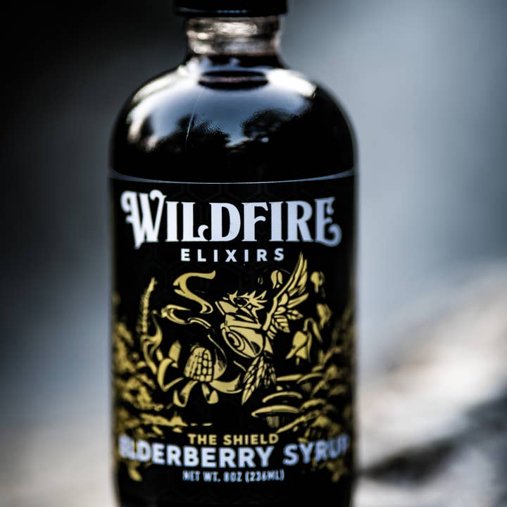 Wildfire Elixirs - Wholesale Oral Supplement/Vitamin - Elderberry Syrup - The Shield 8oz1