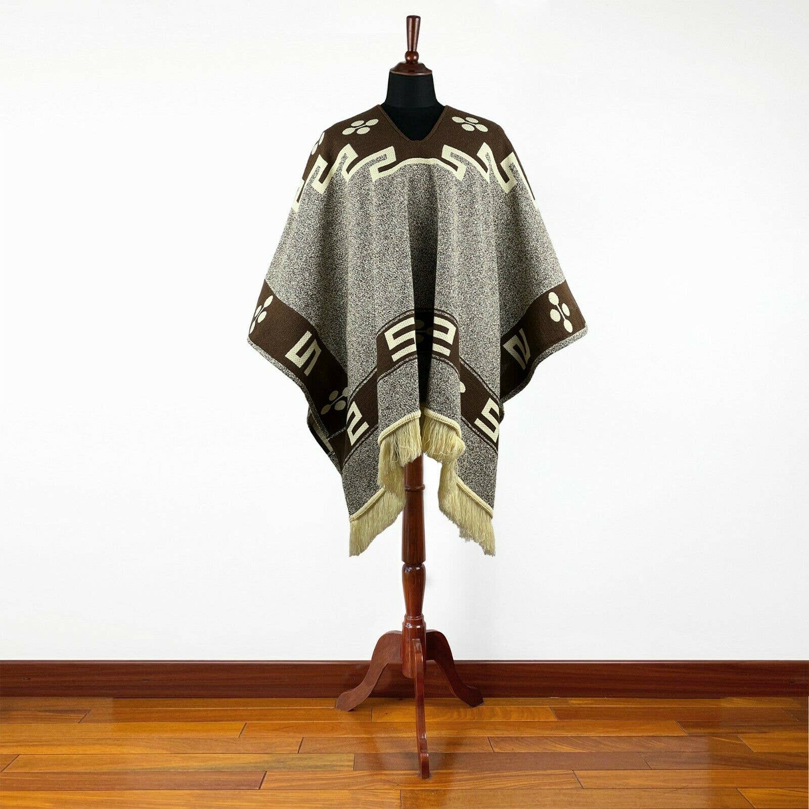 ECUALAMA - Wholesale Poncho - Unisex - Back to the Future inspired Cowboy Western Poncho Serape replica handmade of Alpaca wool2