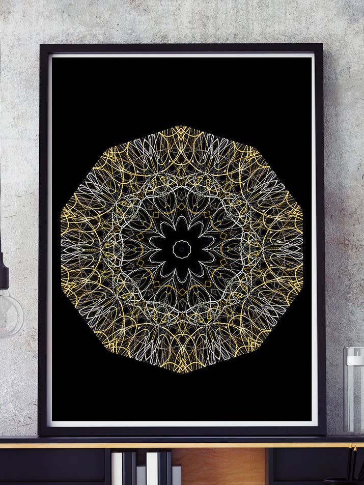 Hyperion abstrakt vægtryk for engroshandel hos The Underdog Print Shop