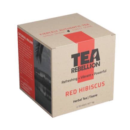 Red Hibiscus - Tea from Malawi | Biodegradable Pyramid Bags for wholesale by Tea Rebellion Canada