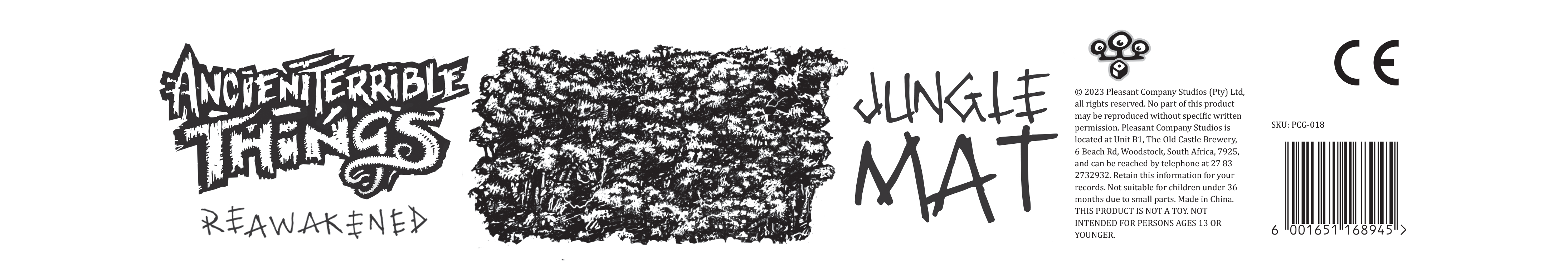 QMDirect - Vente Jeux de société - Ancient Terrible Things : Tapis de Jungle1