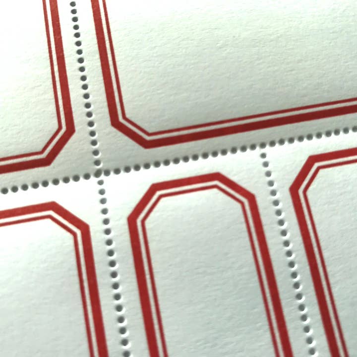 The Portland Stamp Company - Wholesale Gift Tag Label - Blank Labels — Classic, Red12