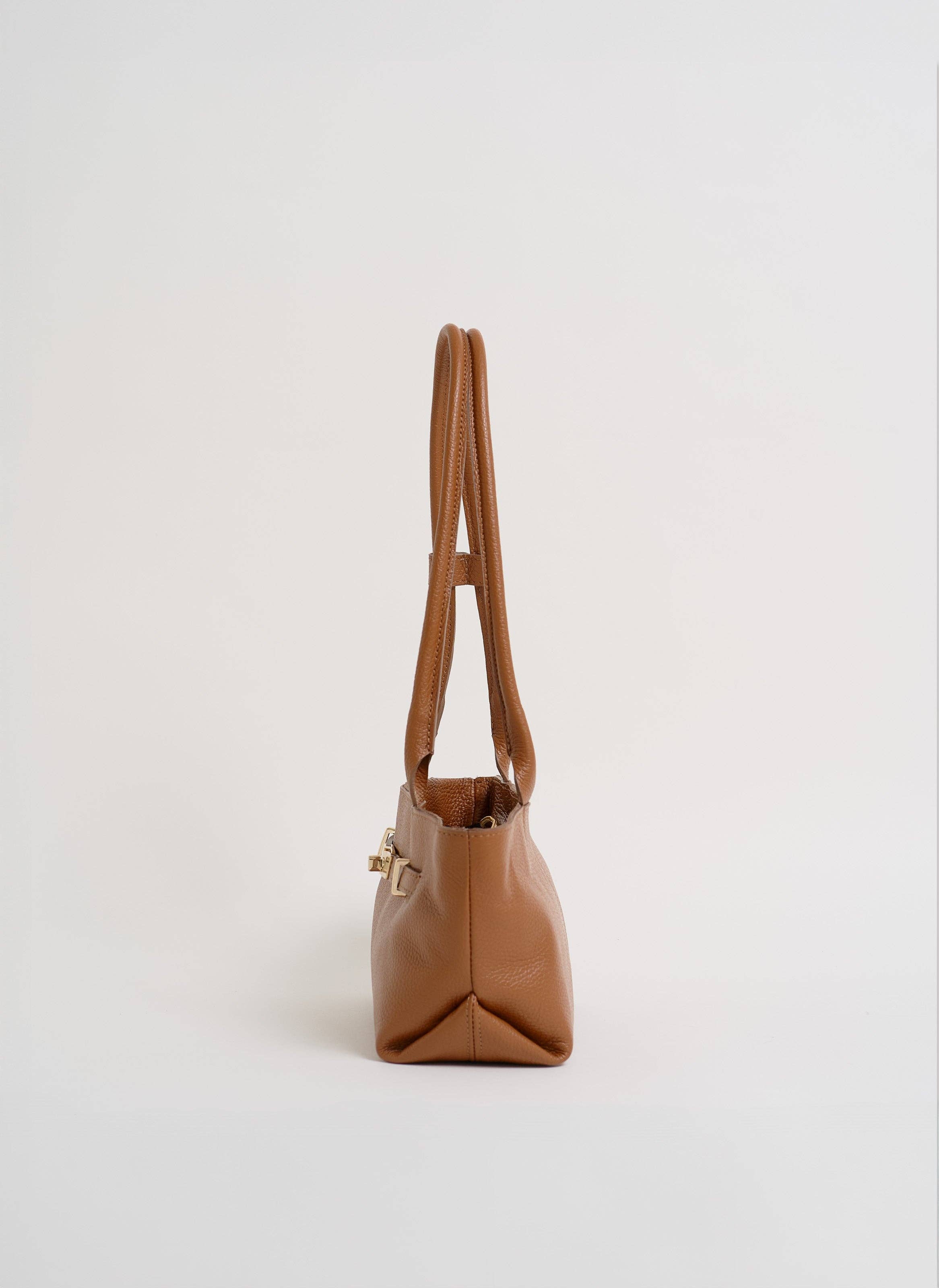 Voemièn - Wholesale Shoulder Bag - Women's - Lola Bag in Tan Togo Leather2