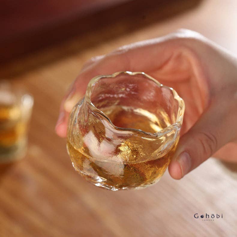 Gohobi （We cover U.S. import duties） - Wholesale Coffee/Tea Cup - Gohobi Handmade Wabi Sabi Round ans Square Glass Tea Cup13
