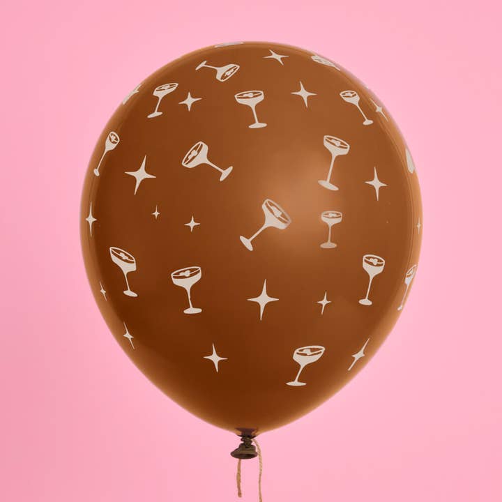 xo, Fetti - Wholesale Balloon - Espresso Martini Balloon Pack - 24 latex balloons, birthday, bachelorette
