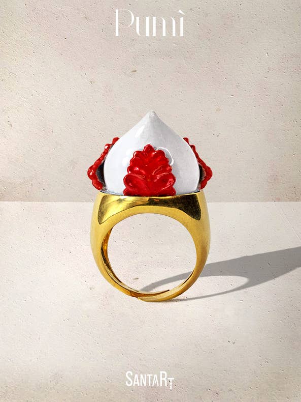 Weißer und roter Pumo-Ring für den Großhandel von Santart