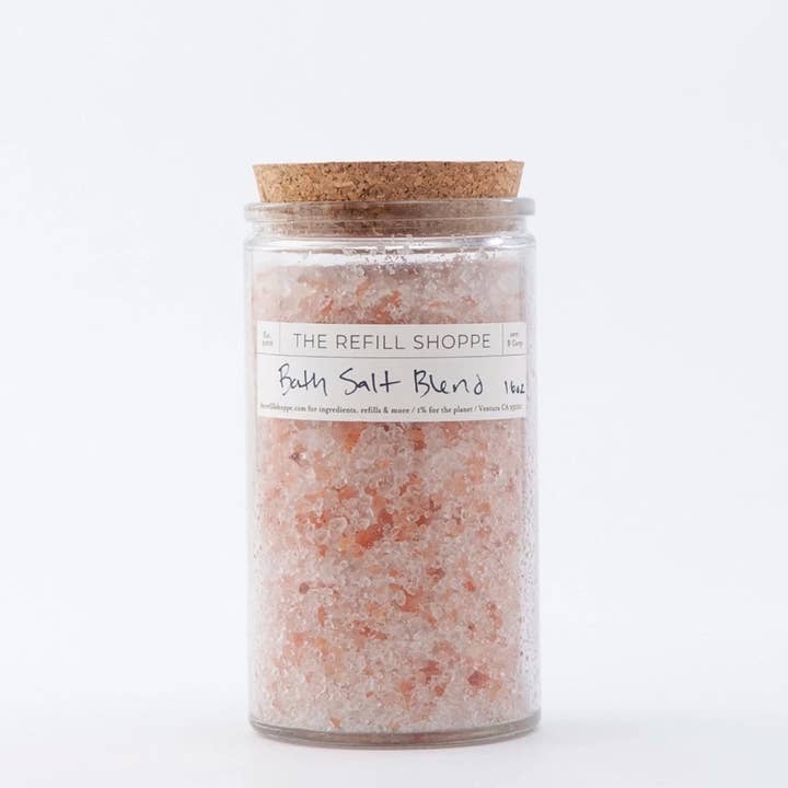 Mélange de sels de bain pour la vente par The Refill Shoppe