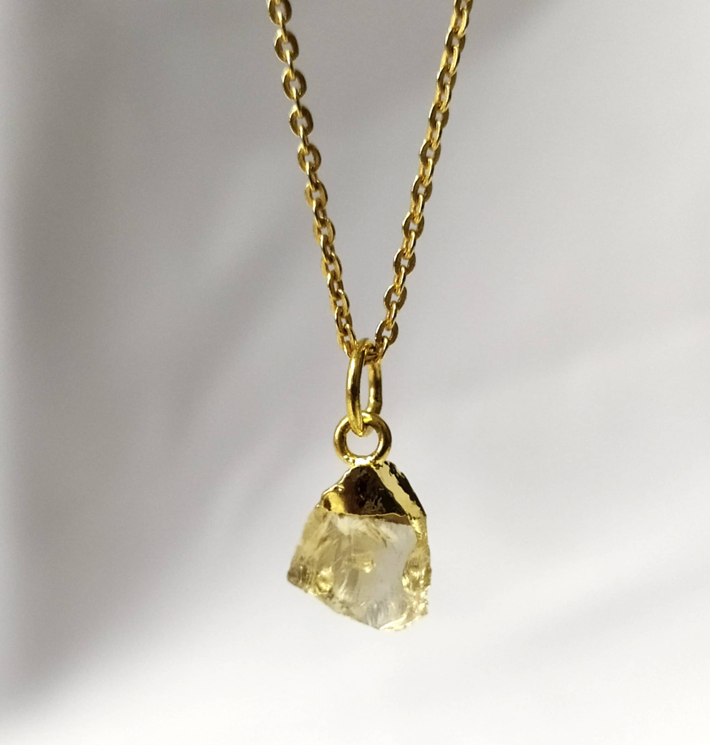 Soothing Crystals - Wholesale Spiritual stone/crystal - Raw Crystal Necklace |Natural Citrine |Raw Gemstone Necklace5