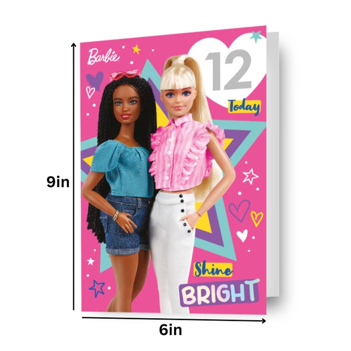 Danilo Promotions Ltd – wholesale Birthday card – Barbie Age Sticker Birthday Card1