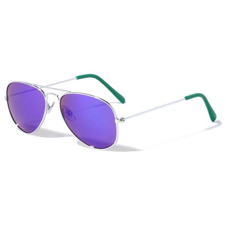 Sunrayzz Imports - Wholesale Zonnebrillen - Kinderen - Color Mirror Aviator zonnebril voor kinderen k6258-cm1