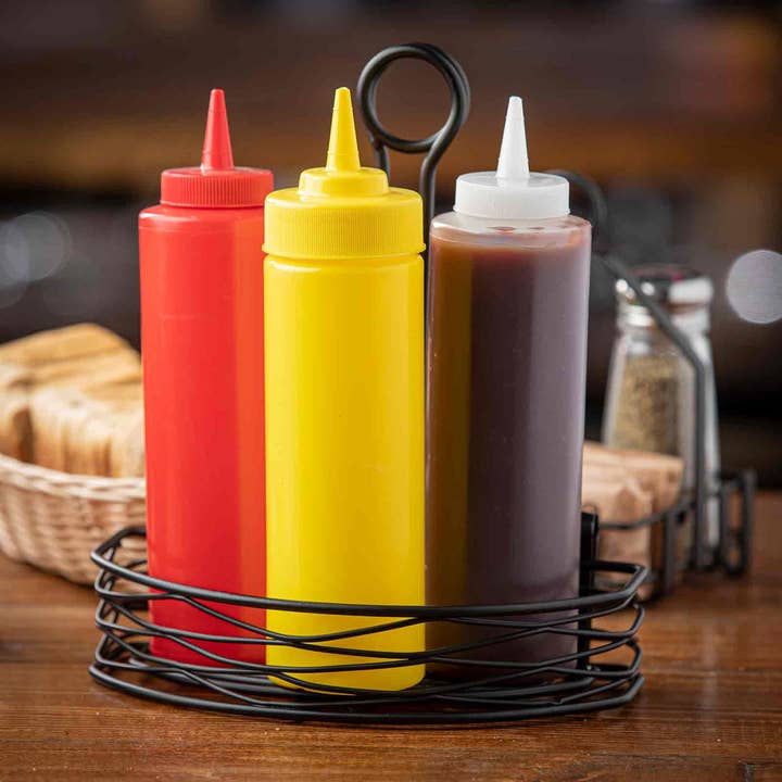 TableCraft Products Company - Vente Distributeur d'huile et de vinaigre - Flacon compressible de 12 oz, transparent3