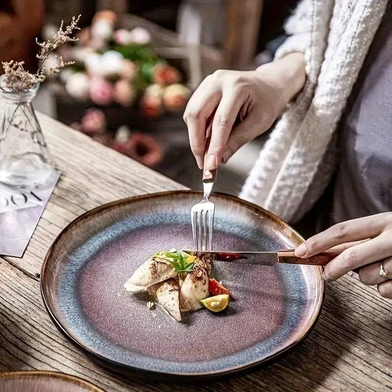 Huis Van Merken - Wholesale Dinner Plate - Irregular Ceramic Plates - Glazed Dinnerware Steak Pasta4