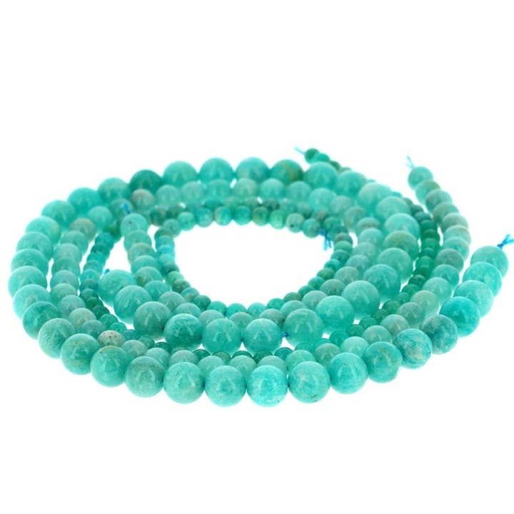 Artisans de Madagascar – Missangas por atacado – Contas naturais de amazonita qualidade AAA