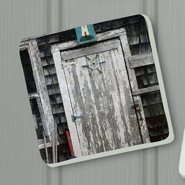 Rockport, MA Doorway med Sejlbåd hjul Marmor Magnet for engroshandel hos PhD Design