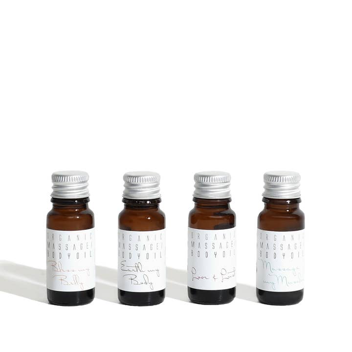 Mini body oil gift box for wholesale by KaliFlower Organics