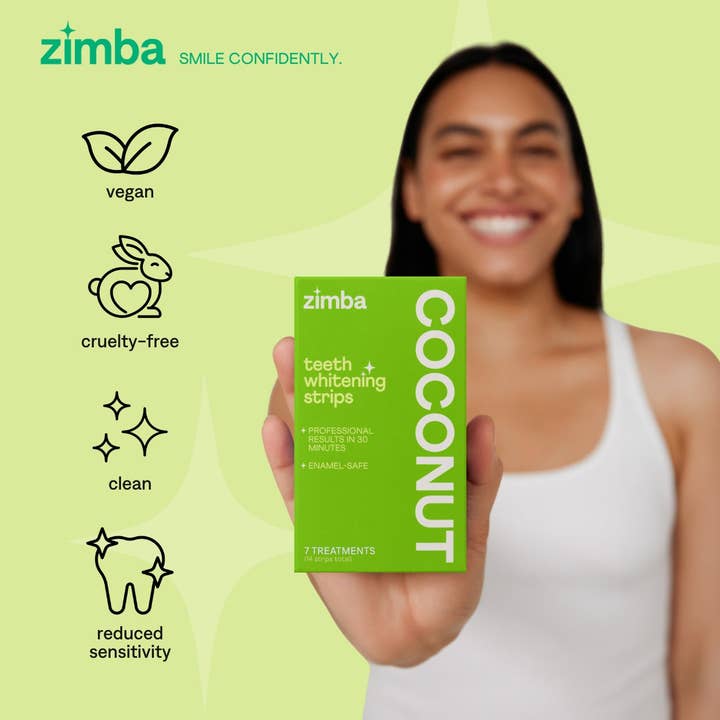 Zimba Whitening - Wholesale Teeth Whitener - Coconut Teeth Whitening Strips2