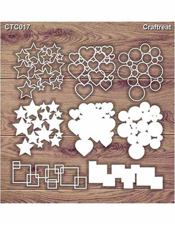 CrafTreat - Wholesale Craft Supplies - CrafTreat Cluster Laser Cut Chipboard 5.5x60