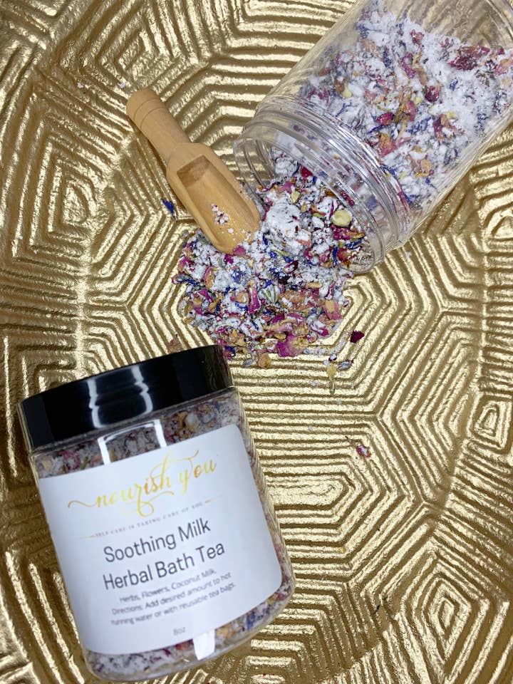 Kalmerende melk kruidenbadthee voor wholesale door Nourish You