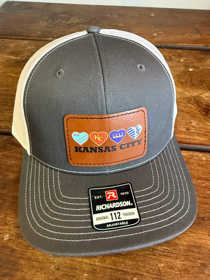 UV Printed Kansas City Sports Men's Richardson 112 Trucker Hat for wholesale by Designed To Flaunt