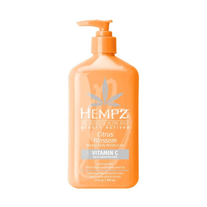 Beauty Actives Citrus Blossom Herbal Body Moisturizer with Brightening Vitamin C for wholesale by Hempz UK