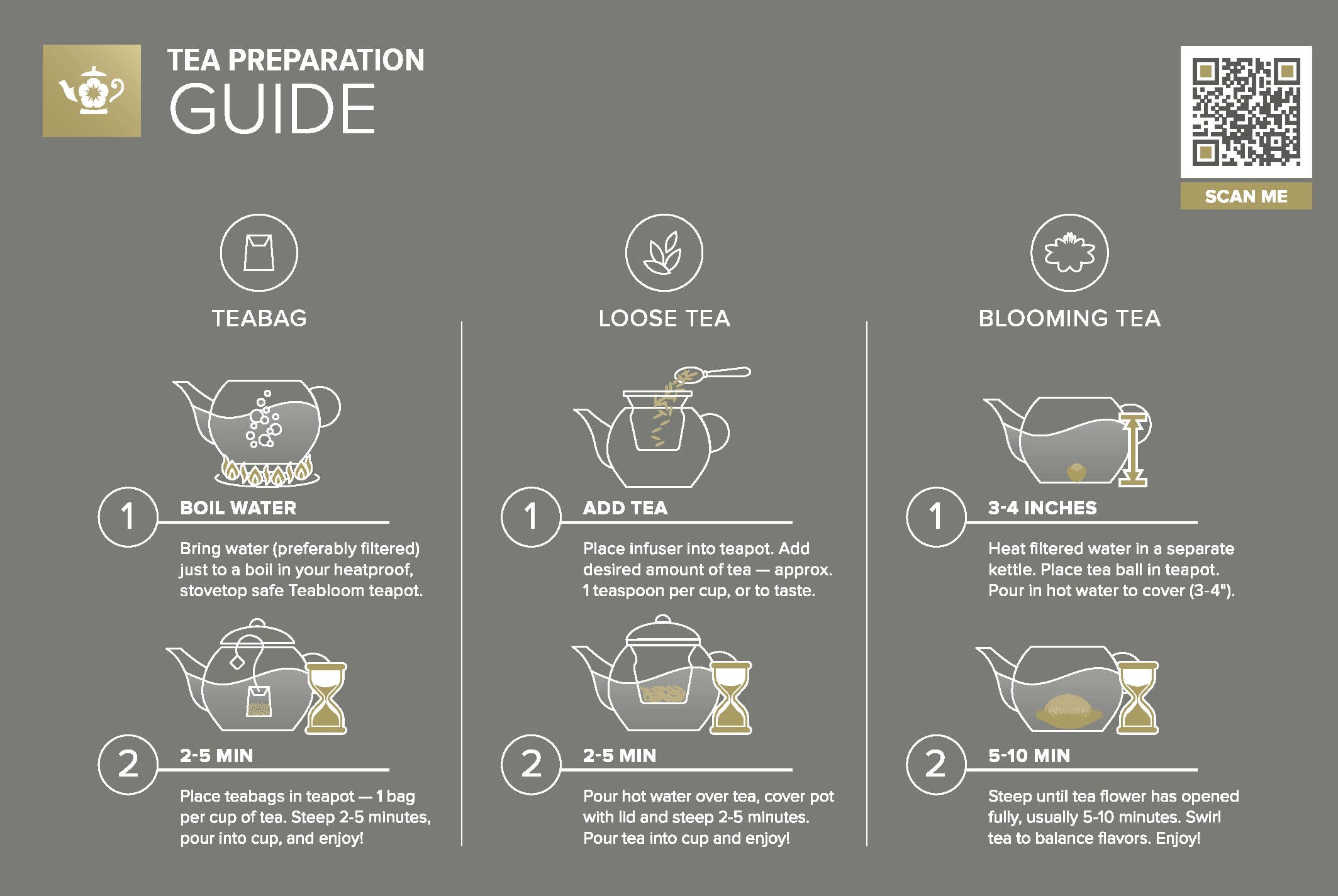 Teabloom - Wholesale Tea Pot - Petite Celebration Teapot with Two Blooming Teas (27 oz)5