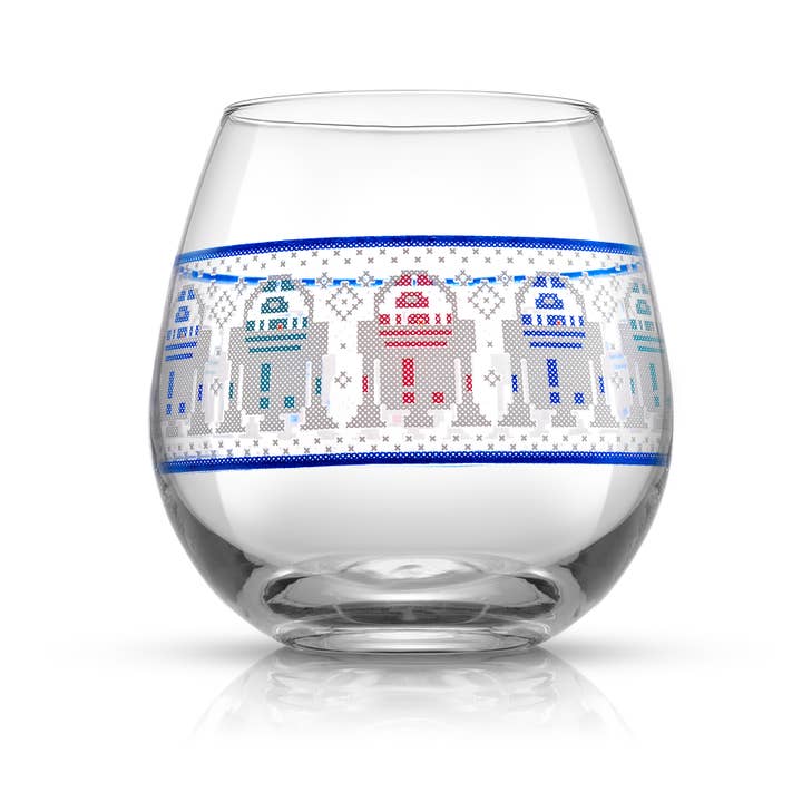 JoyJolt - Wholesale Wine Glass - Star Wars Ugly Sweater Stemless Wine Glasses, Set of 4