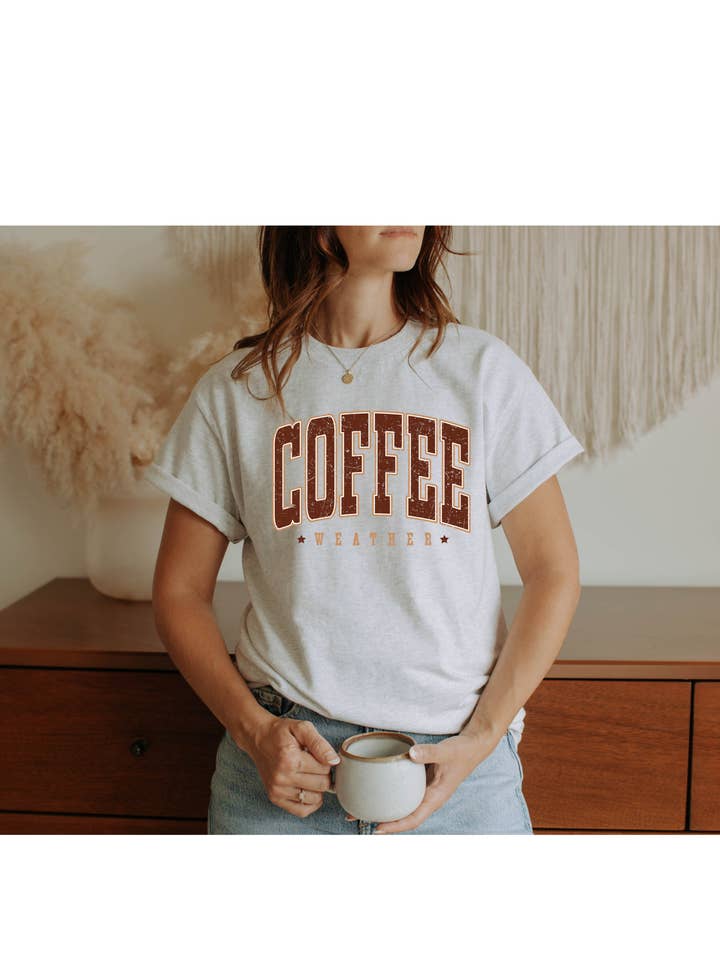 4 little hearts - Wholesale Graphic Sweatshirt - Women's - Coffee weather crewneck sweatshirt2