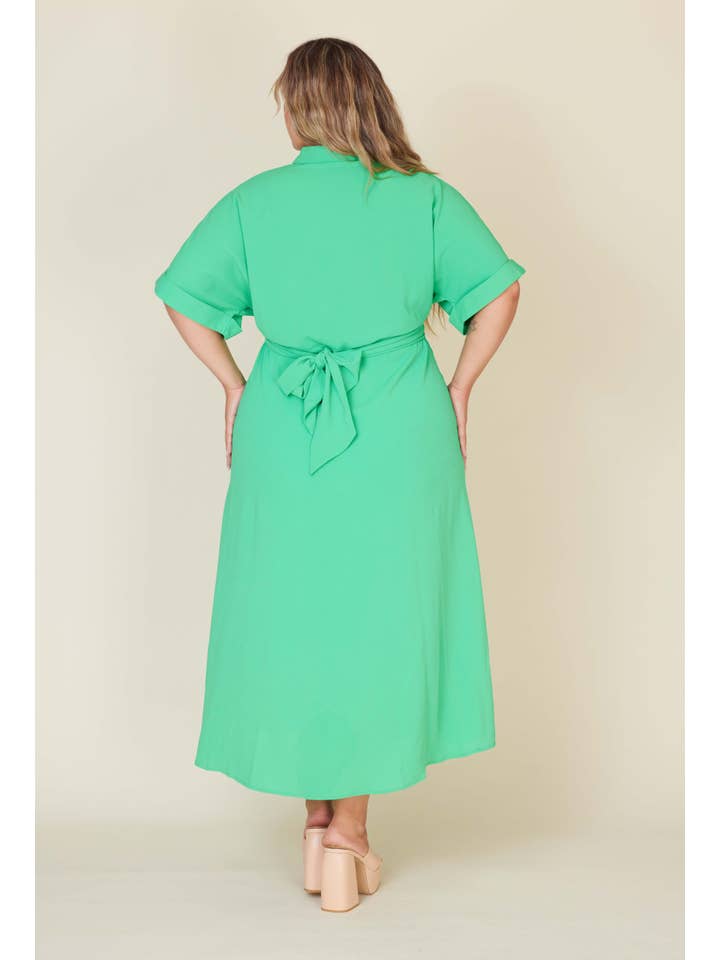 Fashion Space - Wholesale Dress - Women's - Plus Size Women Solid Maxi Dress5