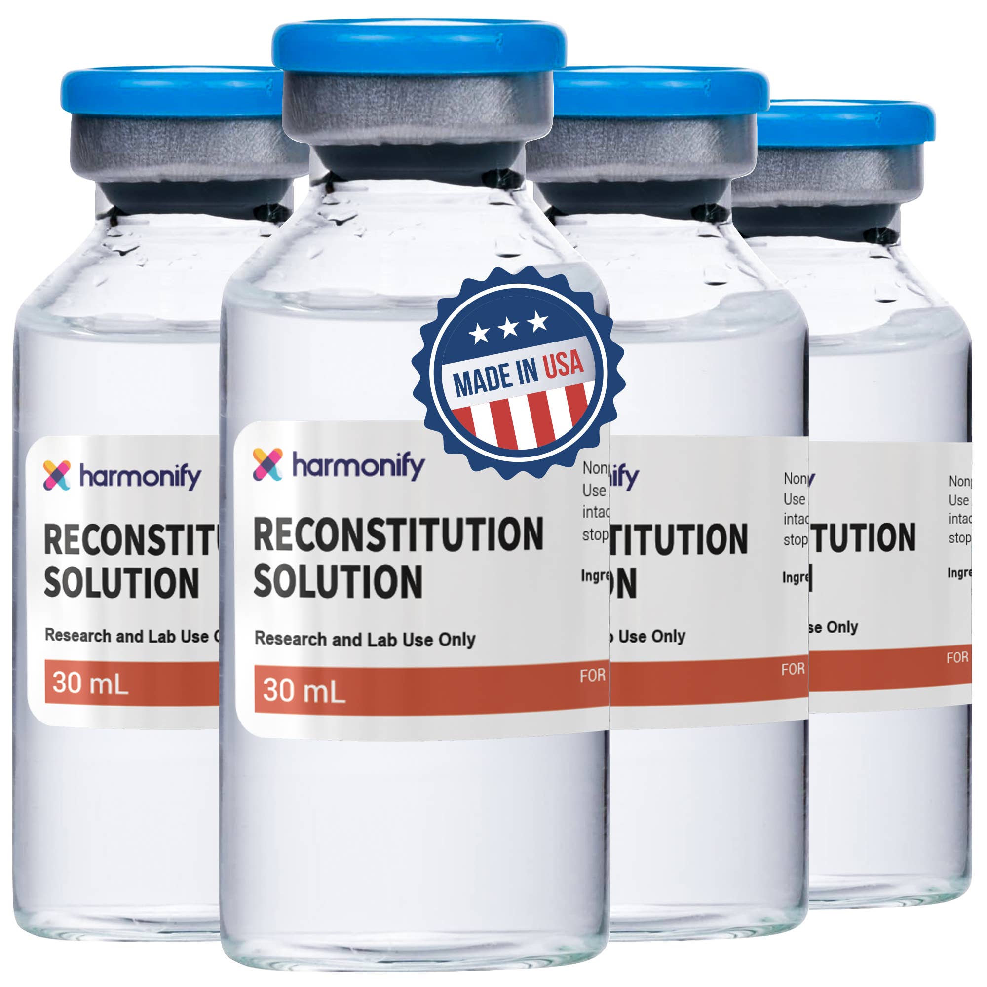 HARMONIFY - Wholesale Oral Supplement/Vitamin - Bacteriostatic Water Reconstitution Solution 4-Pack, 30 ml3