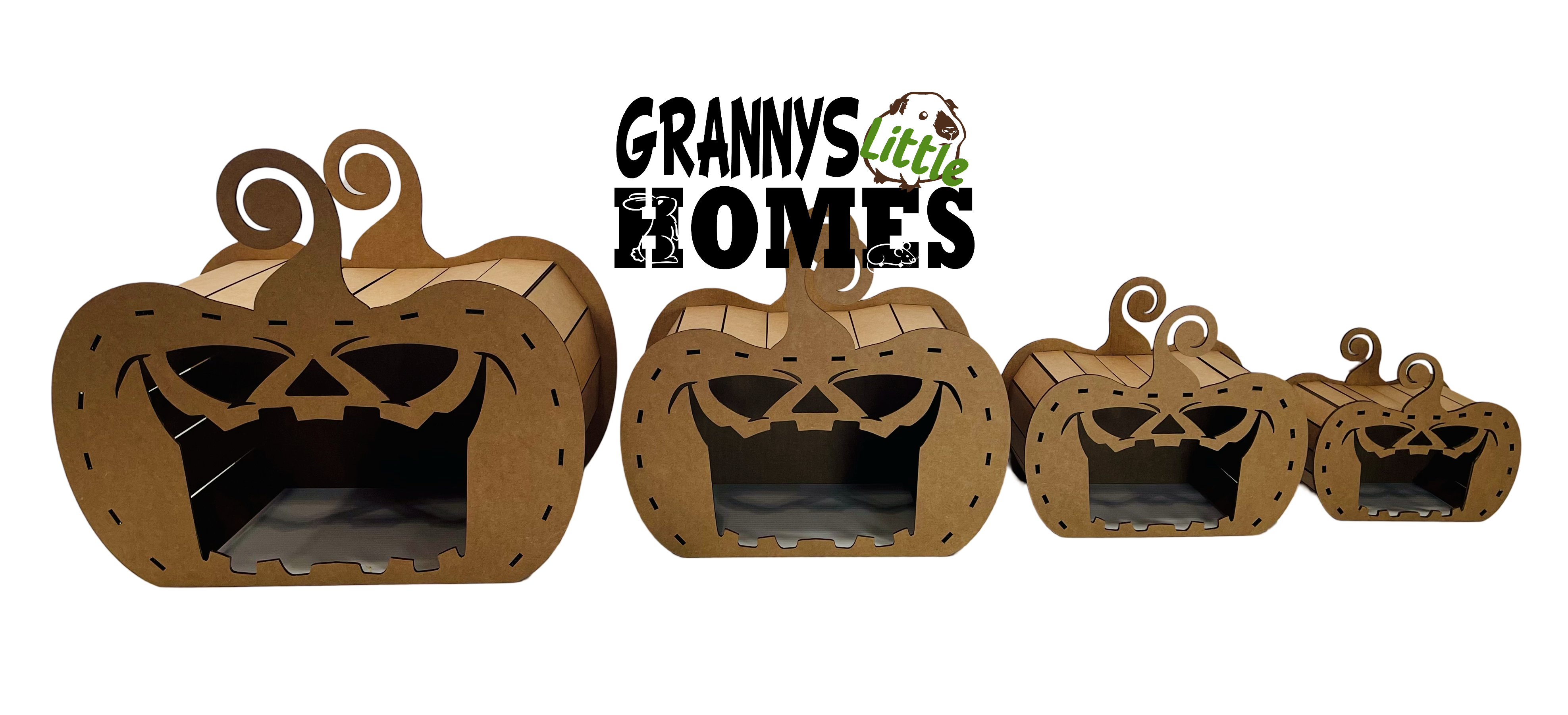 Grannys Little Homes - Wholesale Pet Cave - Cat/Dog - Cardboard Pumpkin Hidey5
