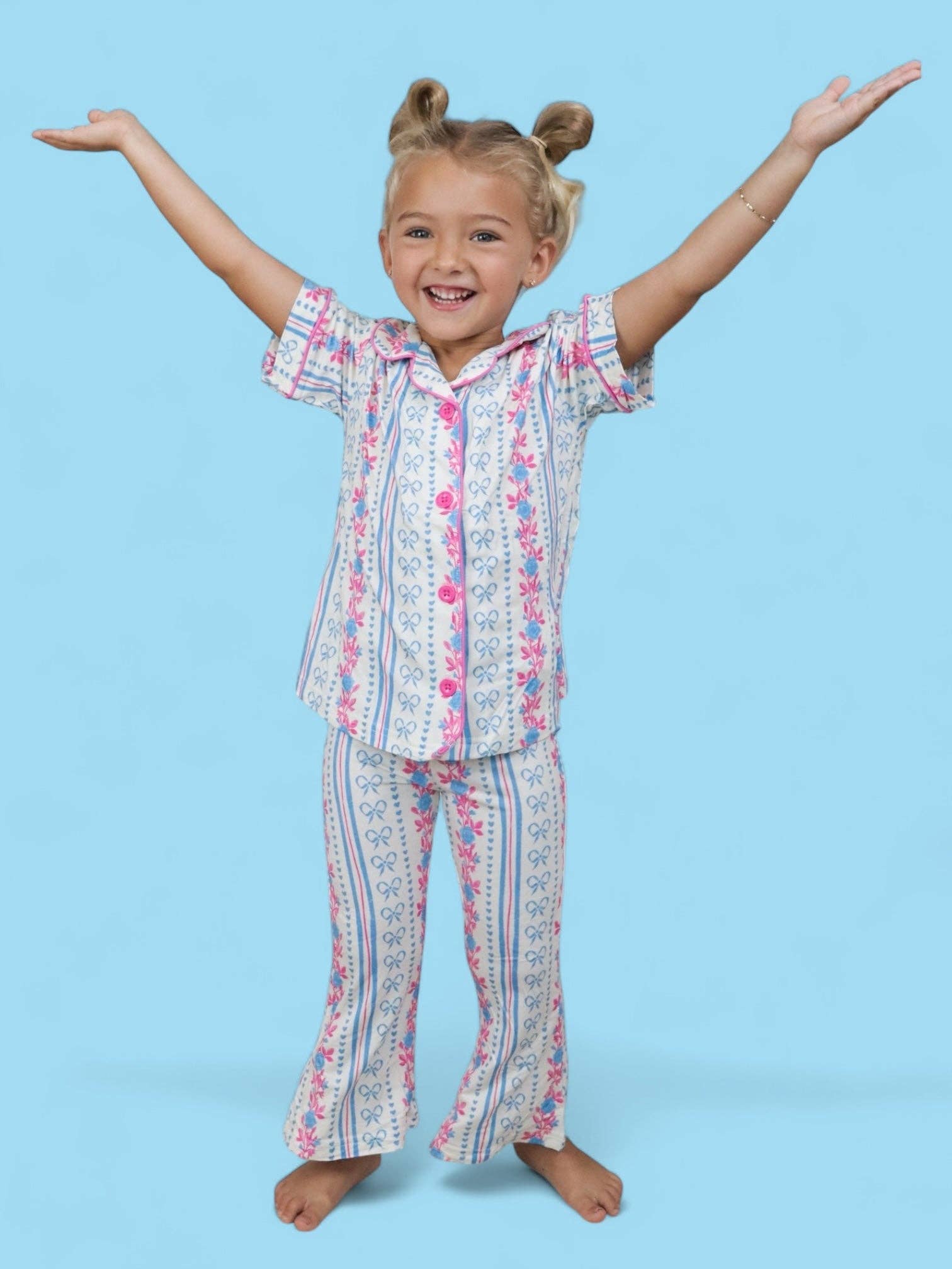 Dream Big Little Co. - Wholesale Sleepwear Set - Kids - PETITE POSIE DREAM GIRL'S FLARE SET9