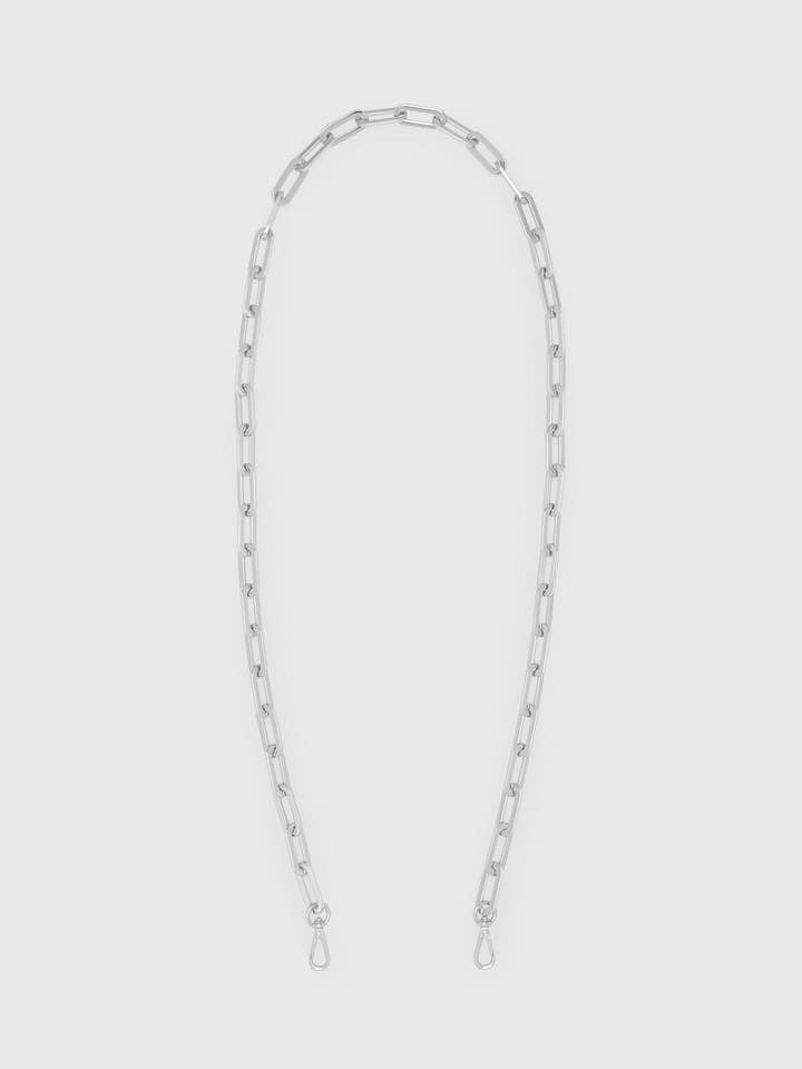 WEAT moderne silberfarbene Gliederkette, 120 cm für den Großhandel von WEAT