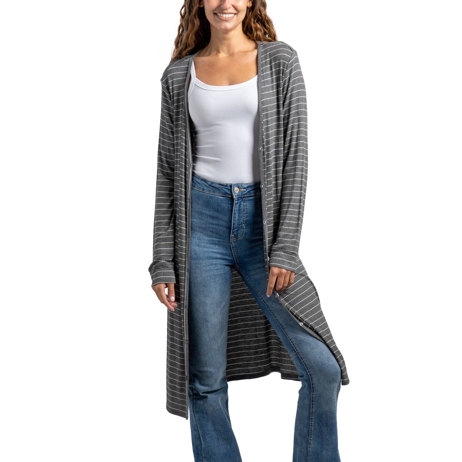 DM Merchandising - Wholesale Cardigan - Women's - Allthreads Coastal Cardigan Open Stock2