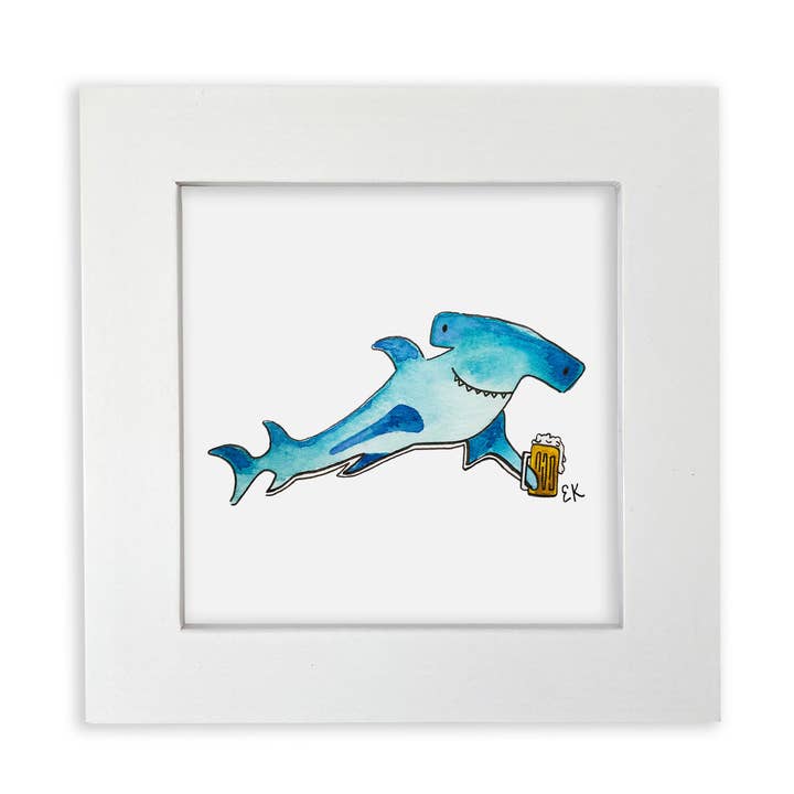 Hammered 4 x 4" Framed Art Print for wholesale by Eileen Graphics