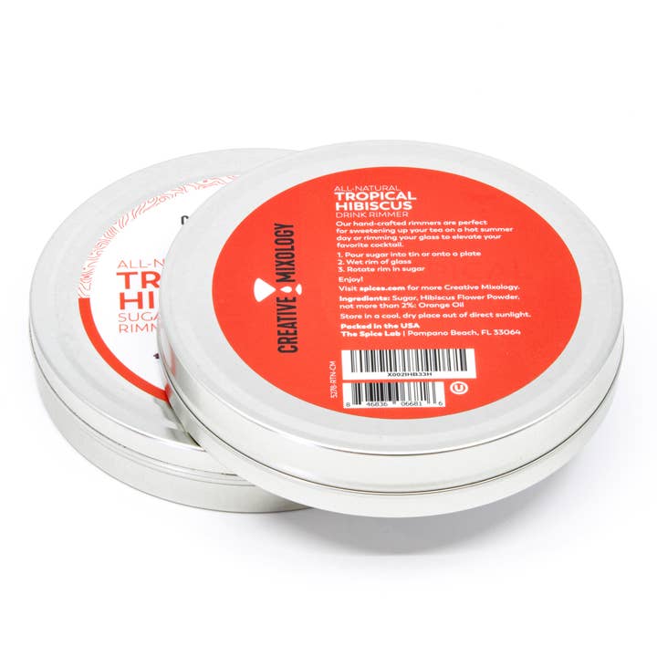 THE SPICE LAB - Wholesale Cocktail Mix/Syrup - All-Natural Tropical Hibiscus Cocktail Rimmer - Case of 62