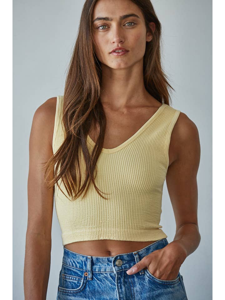 By Together - Wholesale Tank Top - Women's - S1050N | Seamless Sleeveless UV Neck Reversible Tank Top20