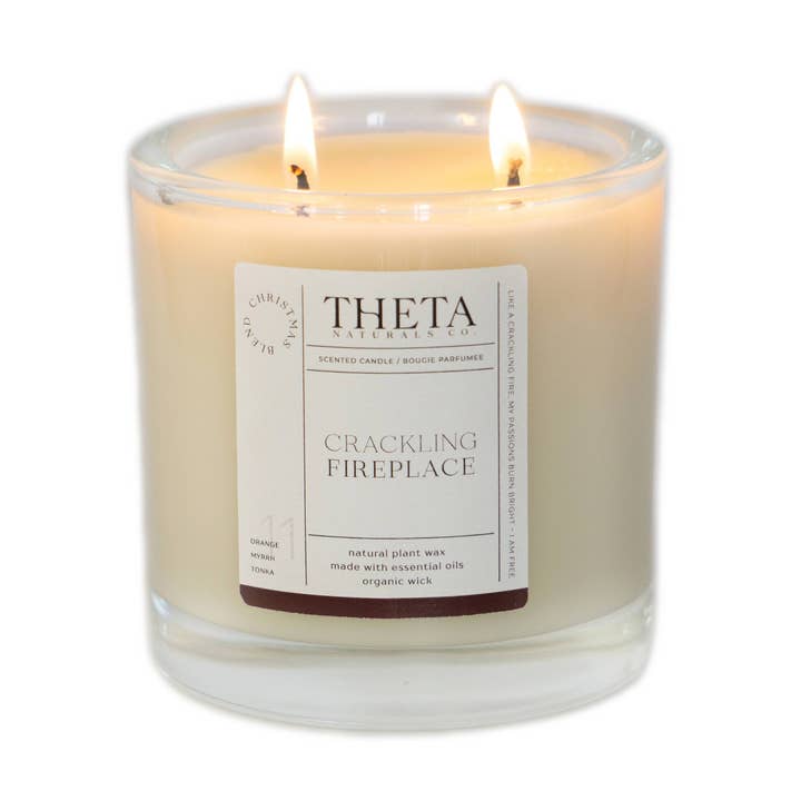 Chimenea crepitante, mezcla navideña, 2 mechas para venta al por mayor de Theta Naturals Co.