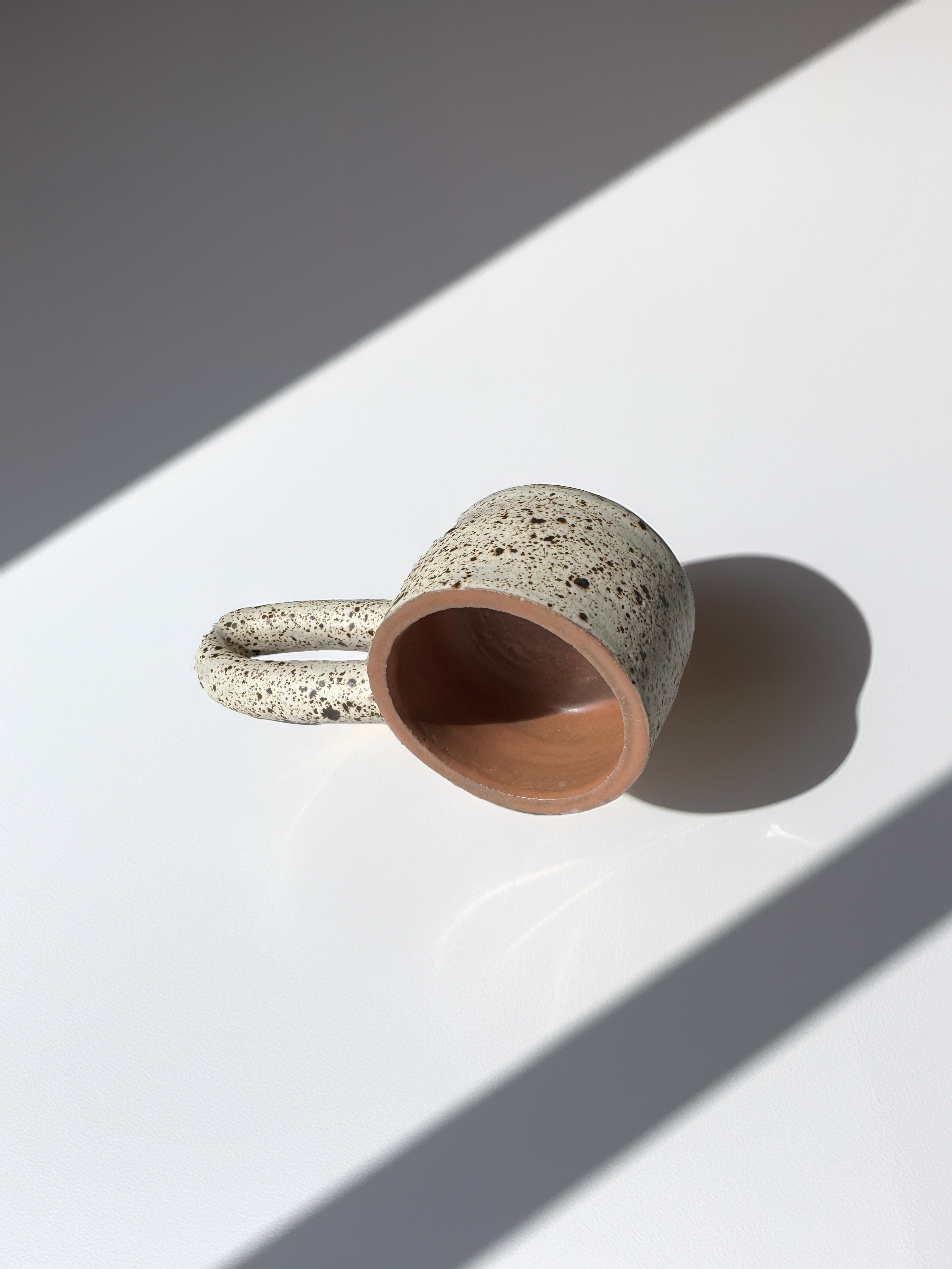 Holydirtstudio.com - Wholesale Coffee Mug - Long Handle Blue Ceramic Mug, Handmade Pottery Coffee Cup4