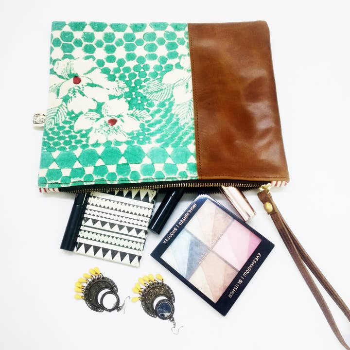 Hibiscus zayada clutch for wholesale by Khushbu Brand