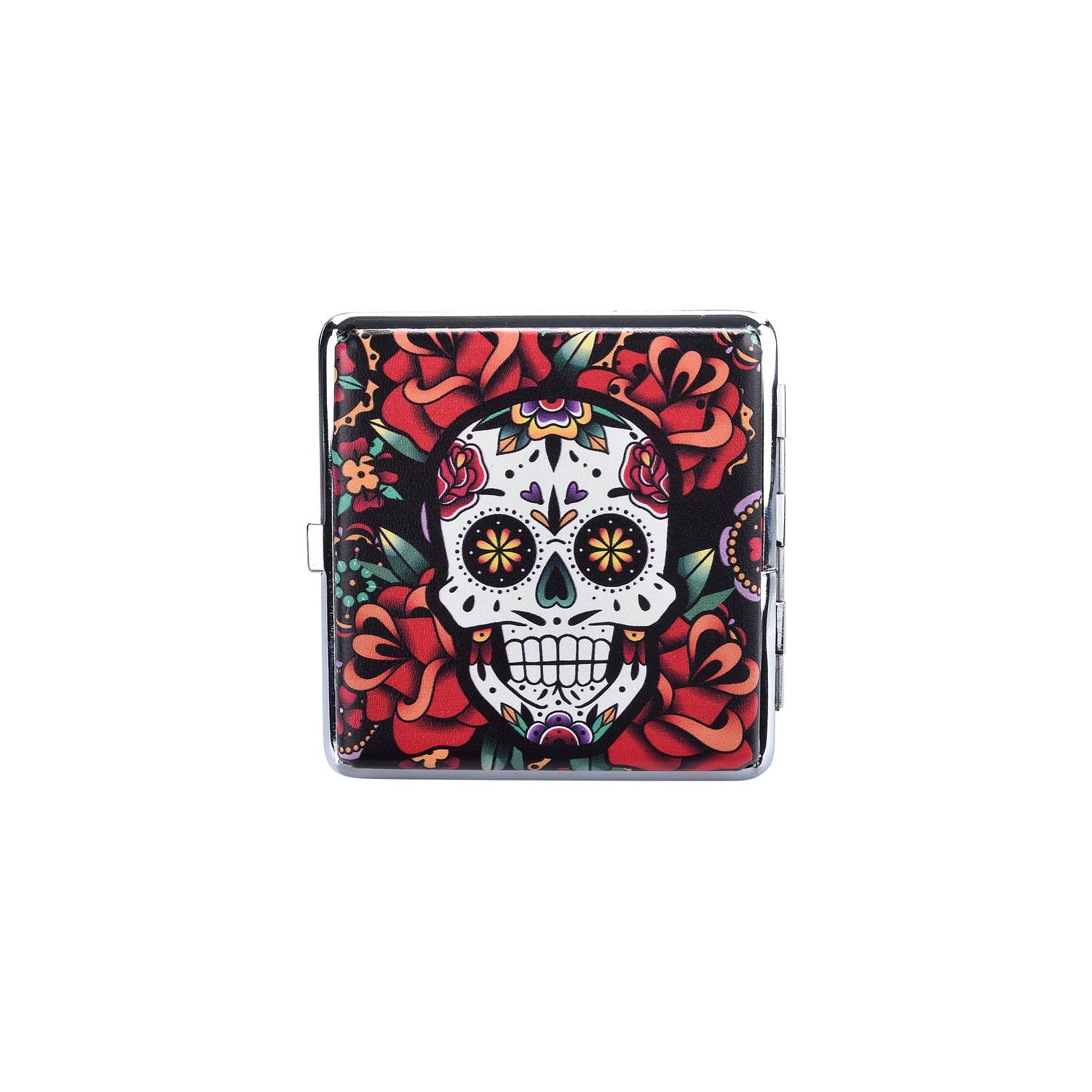 Champ by Polyflame - Wholesale Cigarette Case - Skulls & Flowers Cigarette Case12